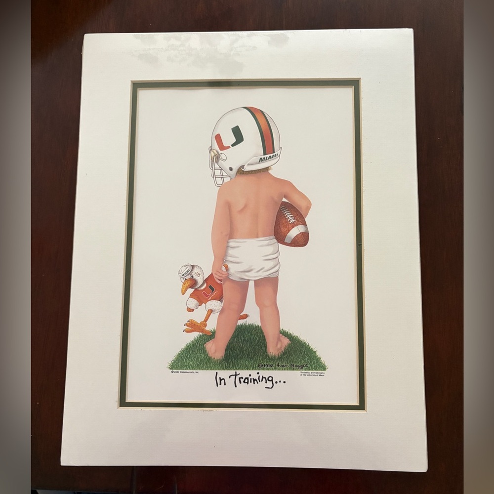 University of Miami Baby Art Print